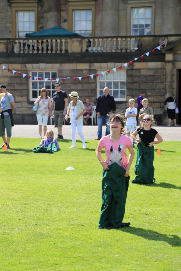 Nostell Priory sack race