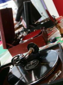 Vintage dj gramophones